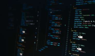 video screen with code